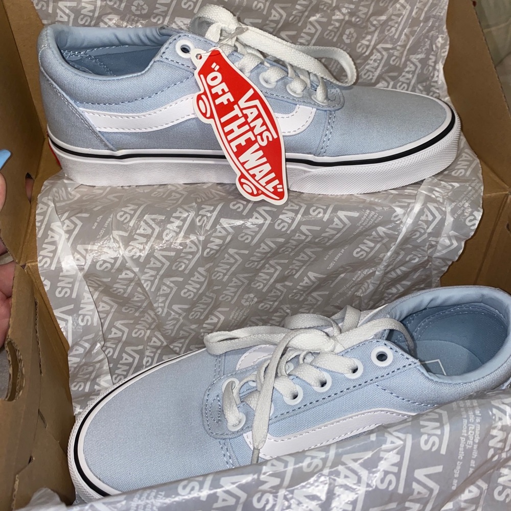 BRAND NEW Light Blue Vans (still in box)